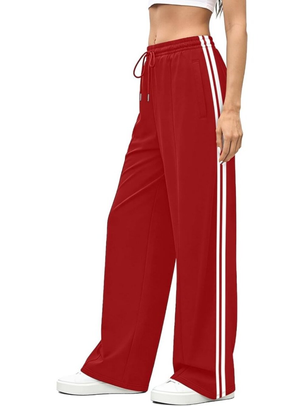 Cozy Wide Leg Cotton Sweatpants for Women | Lounge & Travel Essential